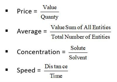 Averages Formulae