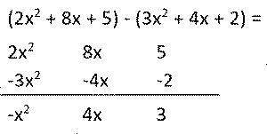 Algebra Subtraction